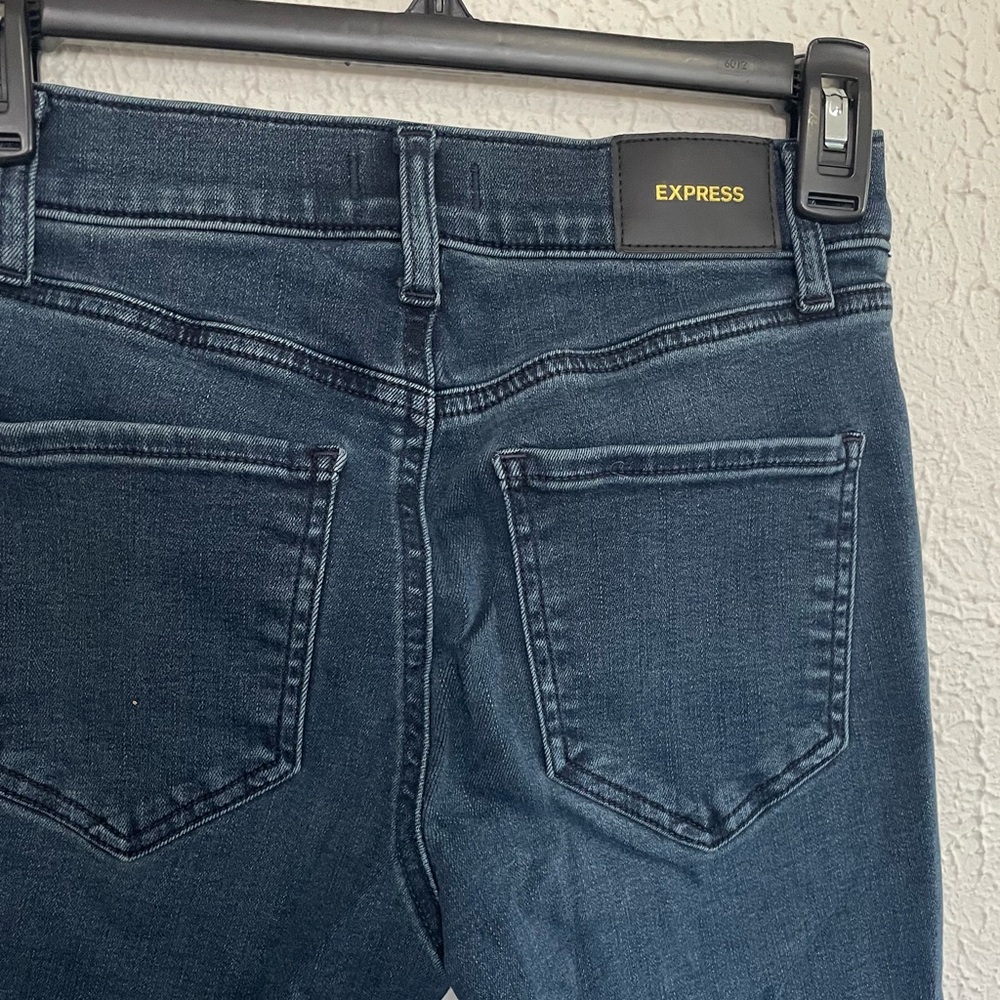 Express Mid Rise Boot Cut Jeans 0S - Picture 5 of 6
